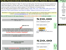 Tablet Screenshot of dell-bios-password.biospro.com