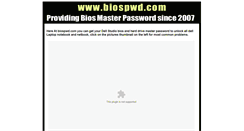 Desktop Screenshot of dell-studio-bios-password.biospro.com